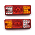 Black integrated shell electric tricycle taillight for 12V and 48-60V vehicles.