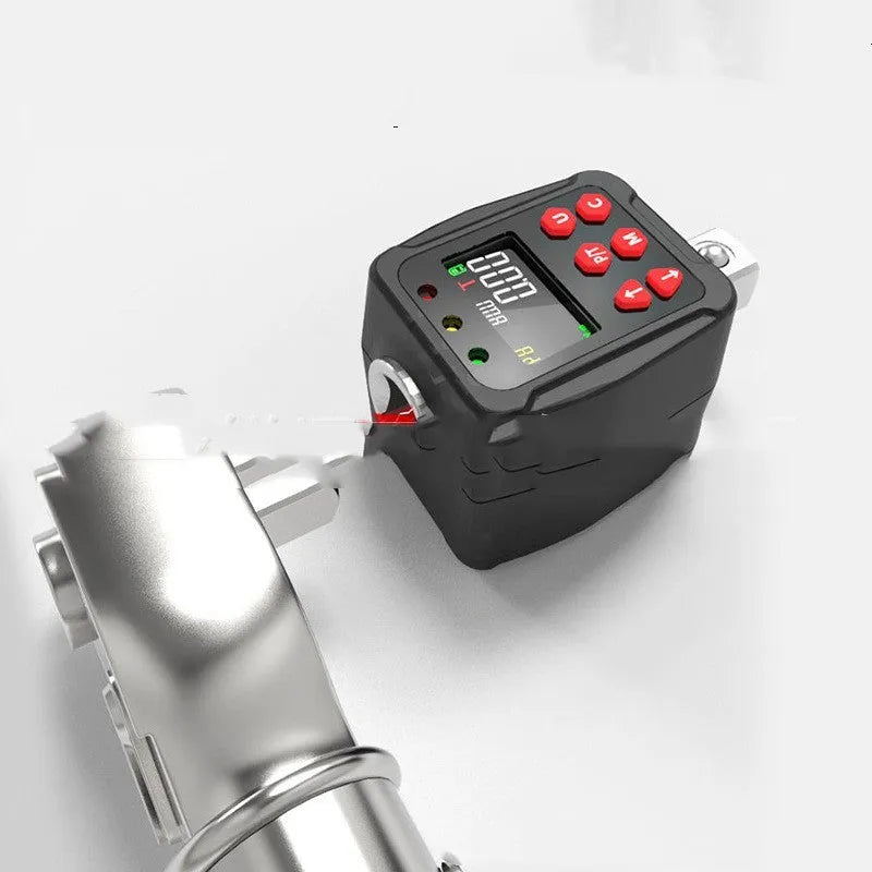 1/2 inch drive digital torque meter set with display head showing torque measurement