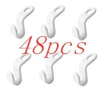 Plastic closet stack hanger hook 6-pack PP material 6x2cm for wardrobe organisation