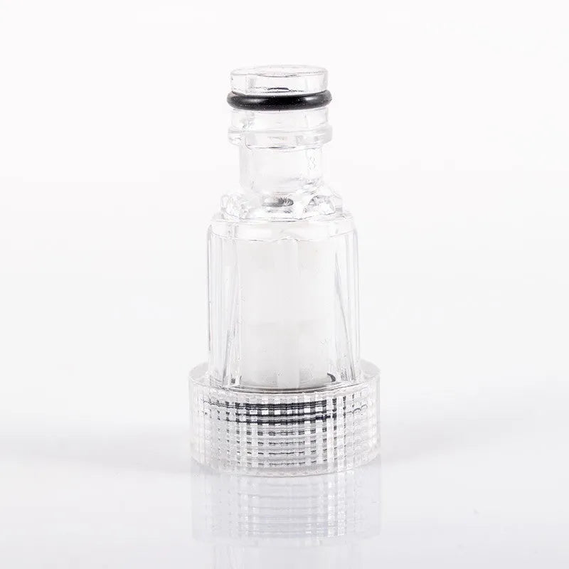 Transparent plastic inlet joint with filter screen for Karcher pressure washers K2-K7 series