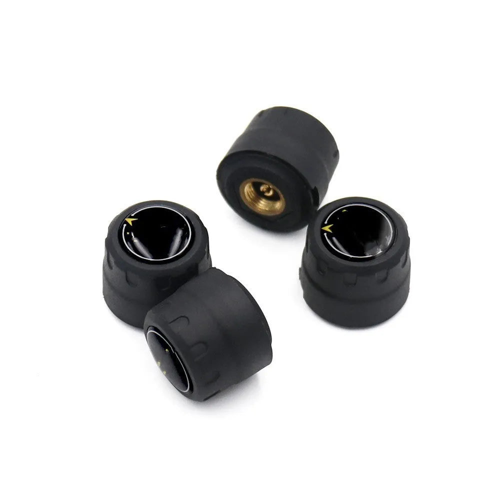 Bluetooth 5.0 automotive tire pressure monitor set with four external sensors and installation tools