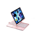 Miaocontrol 360-degree rotating Bluetooth keyboard for iPad tablets in black, rose gold, or silver