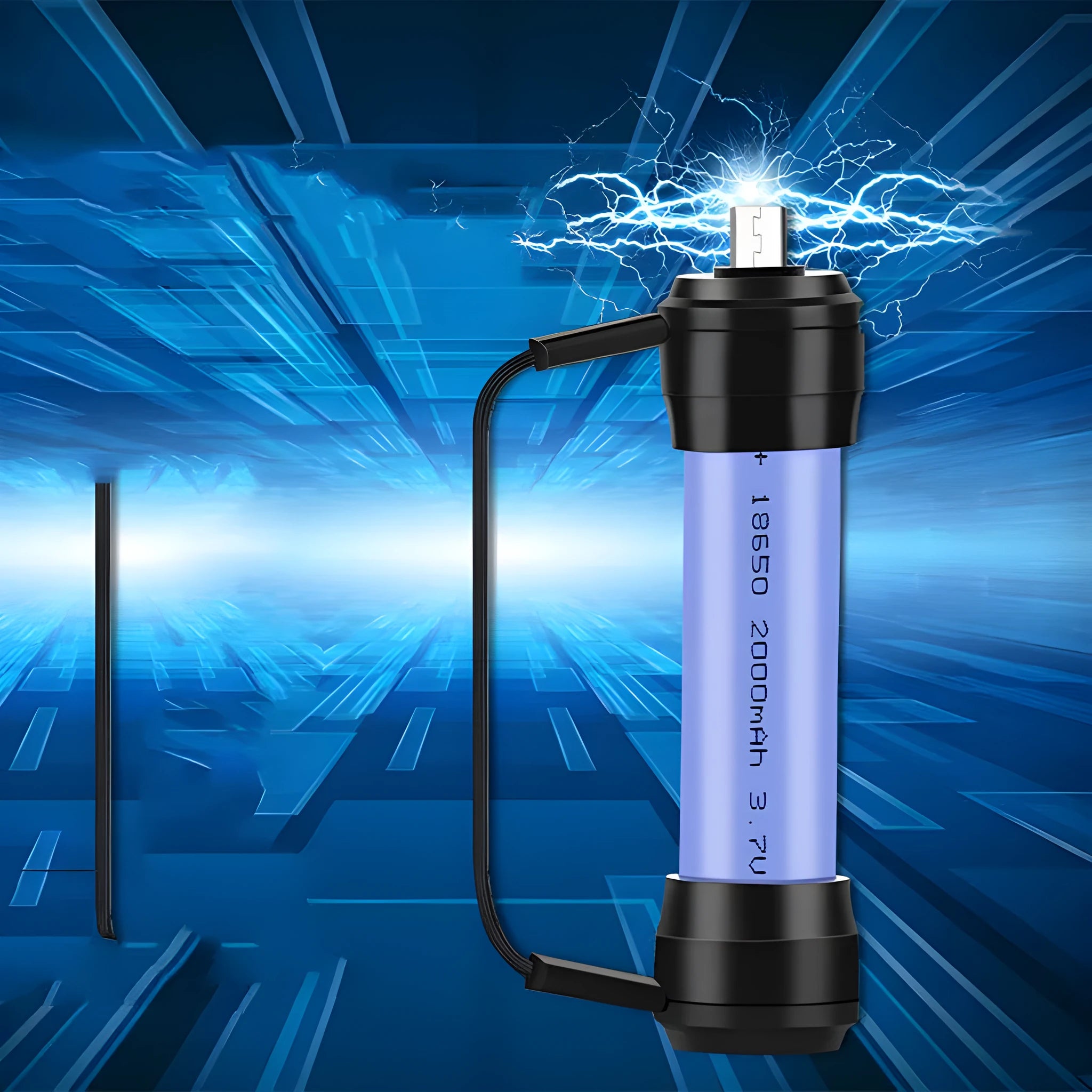 Mini keychain emergency charger for mobile phones with USB charging port