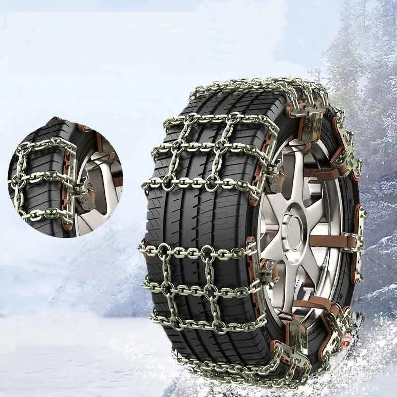 Steel car tire anti-skid chain strip for snow emergency, Tianzi general model, fits tyre size 165-265