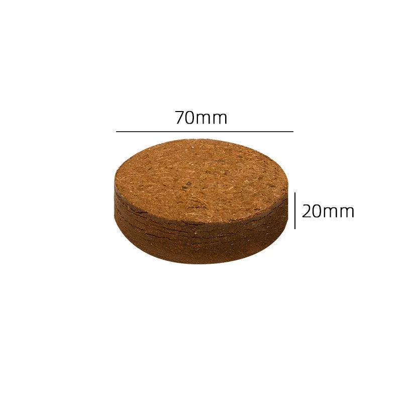 Nutrient soil blocks for vegetable planting and seedling cultivation in various sizes.