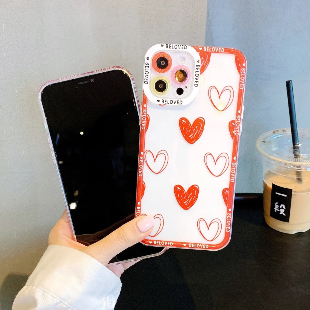 Heart-angel eyes design iPhone mobile phone case in TPU material back cover style
