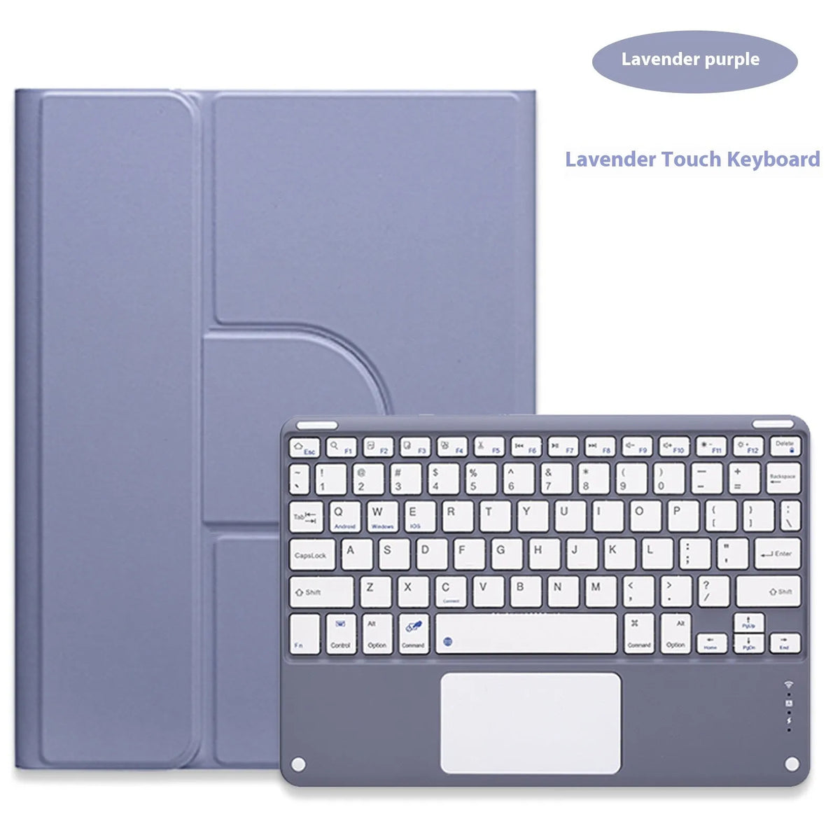 Acrylic rotating protective sleeve with pen slot for iPad keyboard case in black