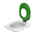 Fifth generation cat toilet trainer with removable tray in blue, grey and green colour options