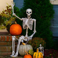90cm tall poseable plastic skeleton Halloween decoration model