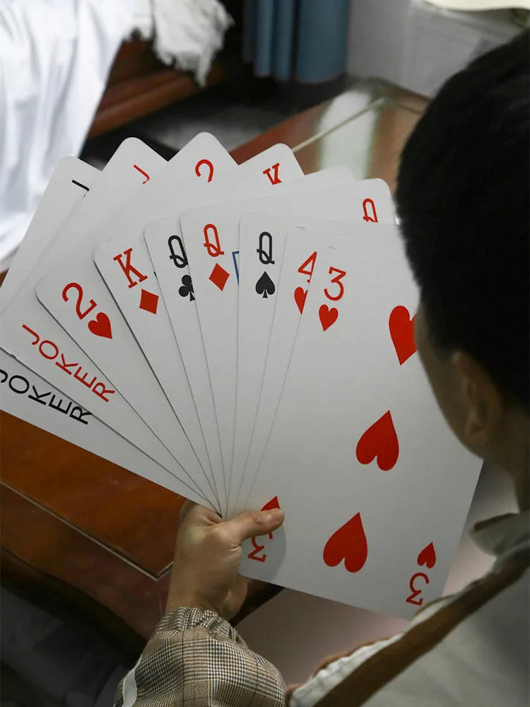 Large size playing cards with 54 sheets for table games including Fighting Landlord