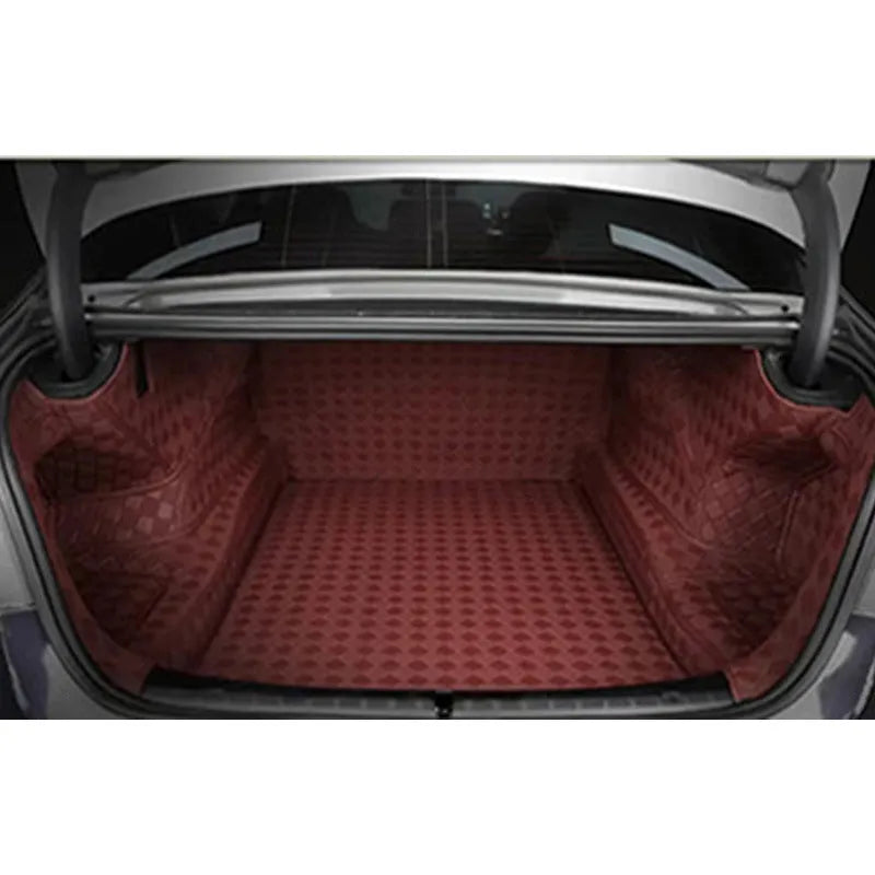 Genuine leather boot mat for Tesla Model 3 and Model Y vehicles in black colour