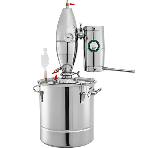 50L 304 stainless steel brewing still with thermometer and barometer for wine making