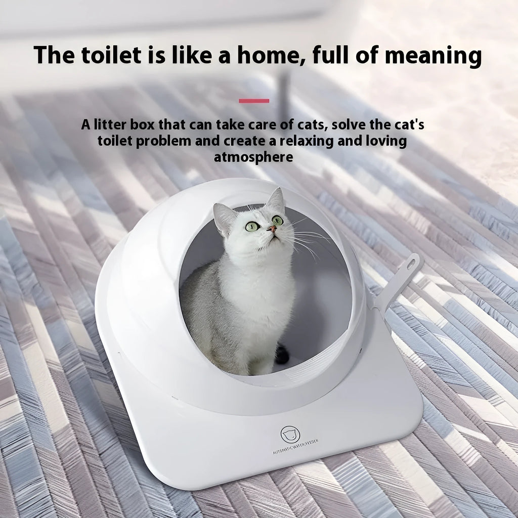 Large enclosed cat litter box in Ariston colour with deodorant system
