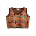 Round neck short sleeve printed t-shirt in loose pullover style with bird eye cloth polyester fabric
