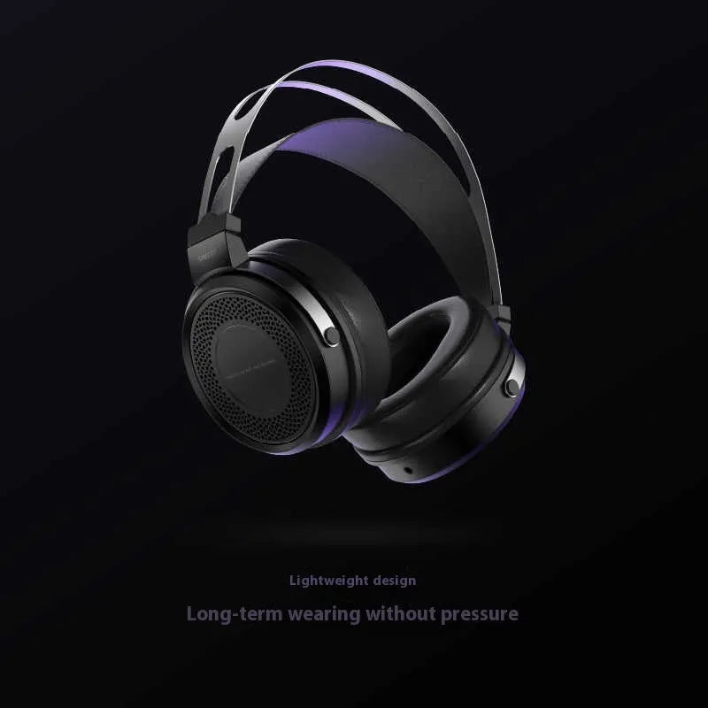 Wired gaming headset with large moving coil closed HiFi design and choice of mic cable or 1.5M standard cable