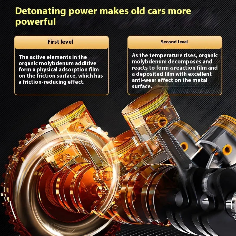 60ml engine anti-wear oil additive bottle with white cover for car engine protection