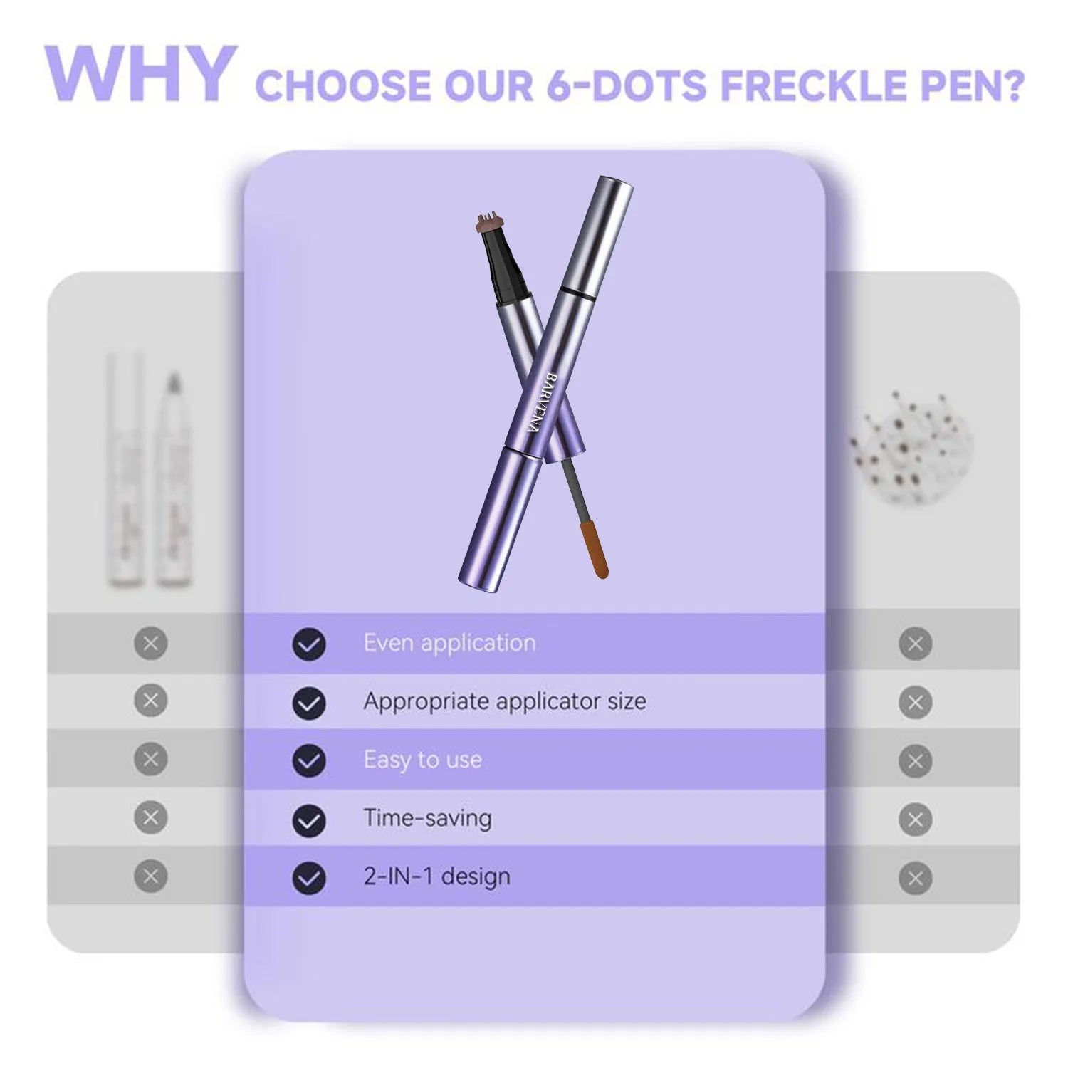 Double-headed brow cream pen in brown and black for eyebrow shaping