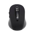 Wireless dual-mode ergonomic mouse for laptops with 2400DPI optical sensor in black