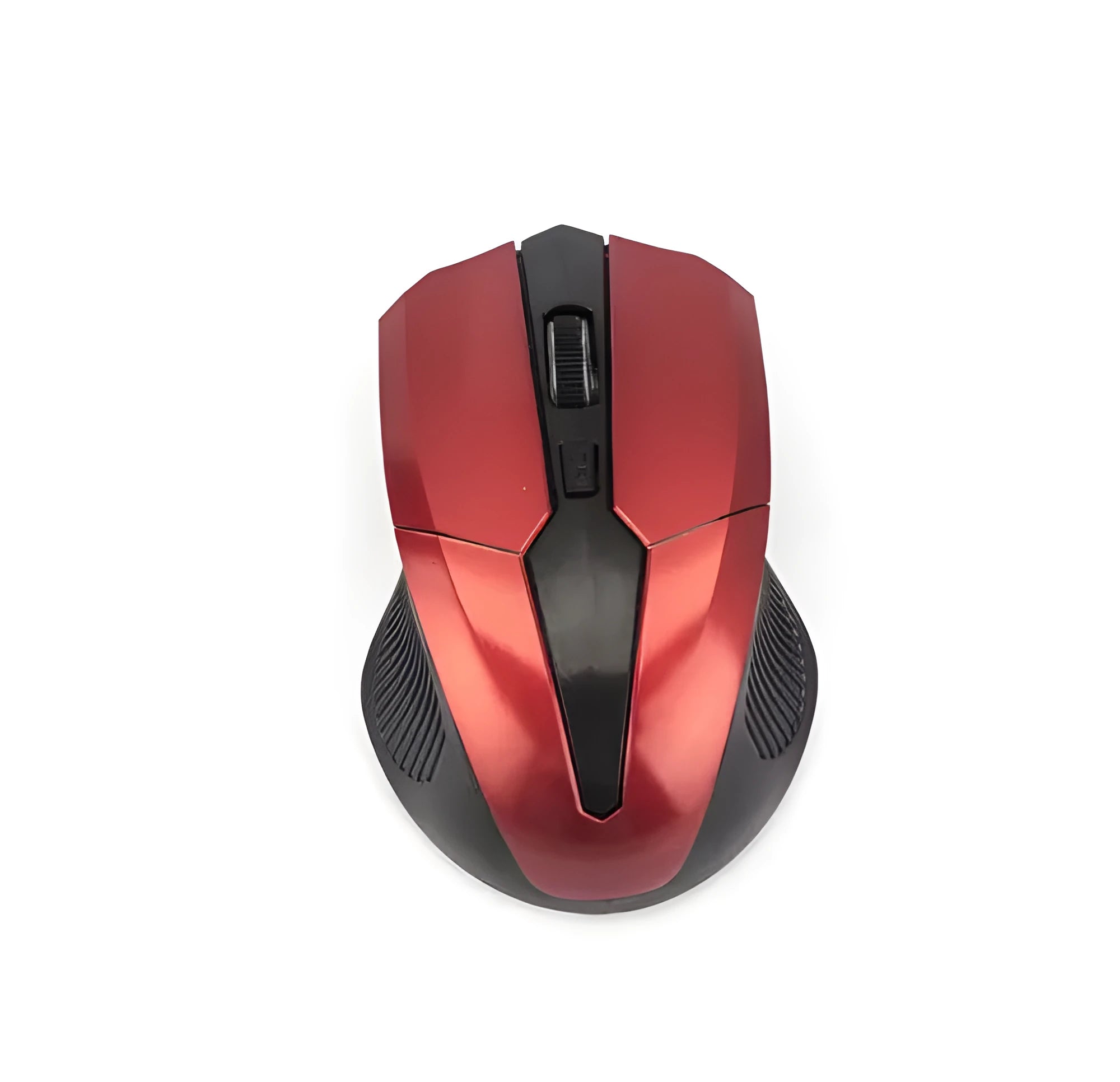 VONTAR wireless 2.4G optical gaming mouse in grey with ergonomic shape and USB receiver
