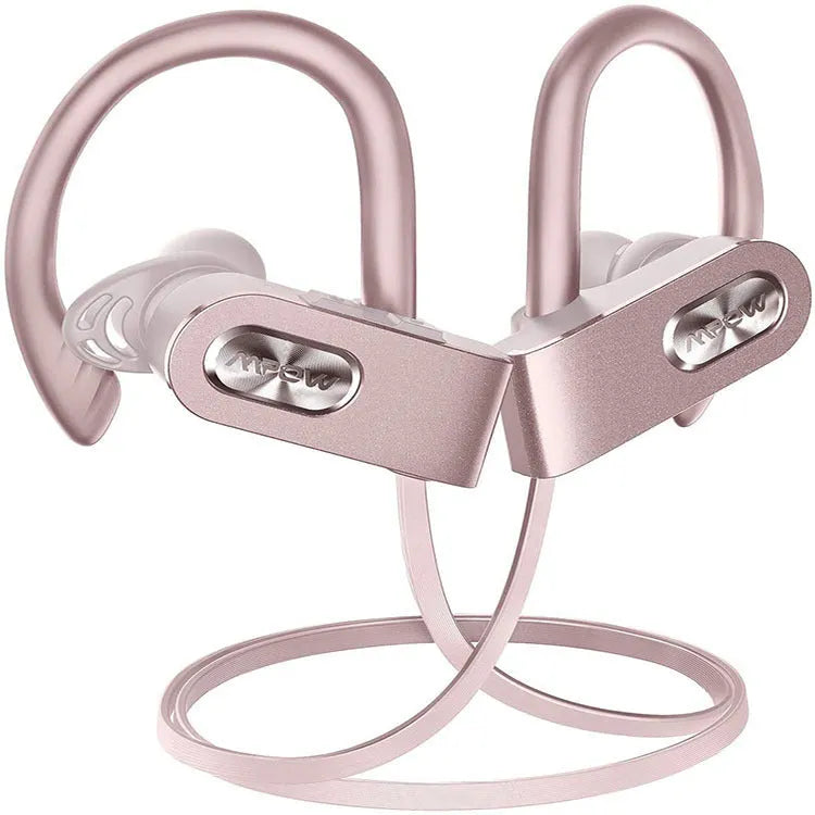 Flame2 hanging ear Bluetooth headset in black colour with bilateral earpieces