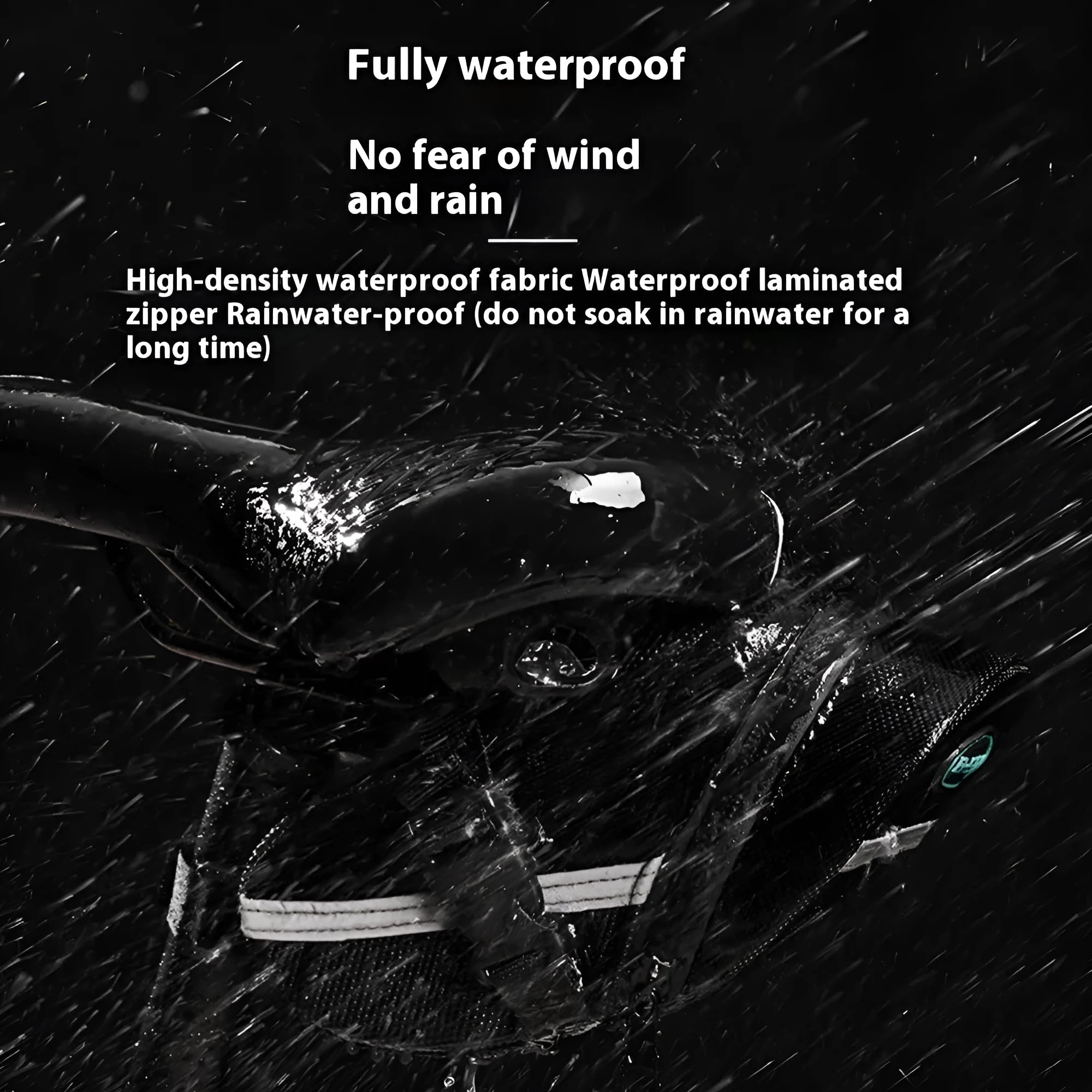 Black quick release bicycle saddle bag mounted under bike seat with tool capacity dimensions 20x8x6cm