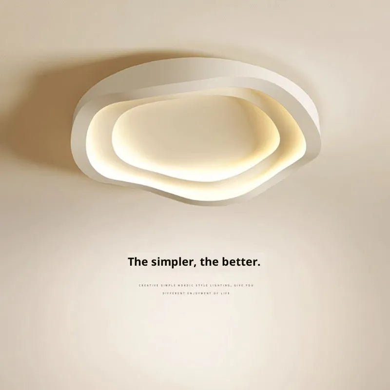 50cm LED ceiling light for bedroom with acrylic lampshade and iron lamp body, modern and simple ceiling lamp