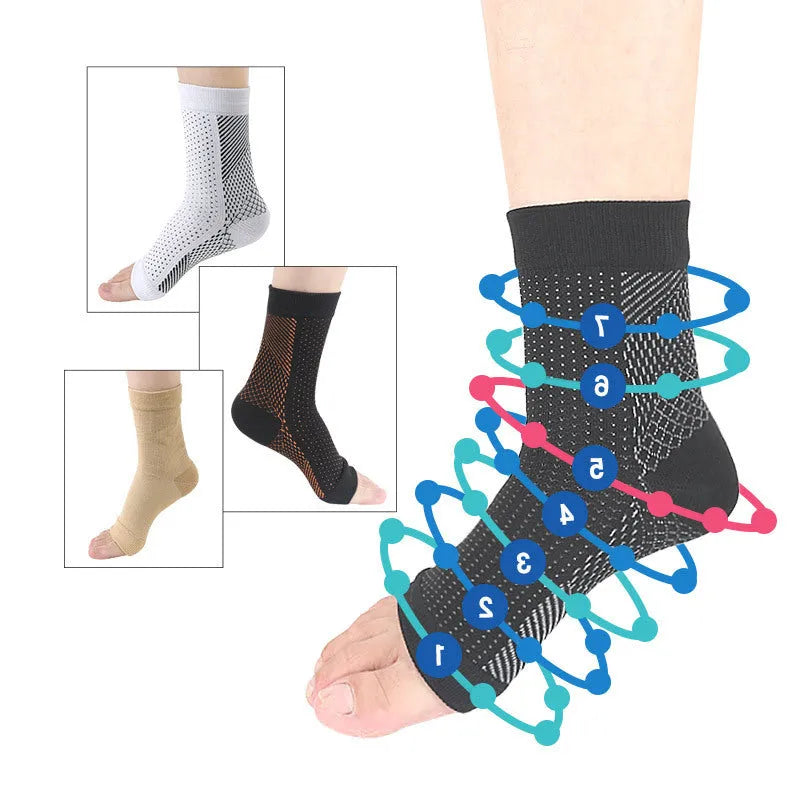 Compression sports socks in short tube length with elastic pressure design for basketball activities