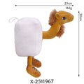 Shark figurine plush toys collection with 26 character designs including shark running shoes and orange muscle men