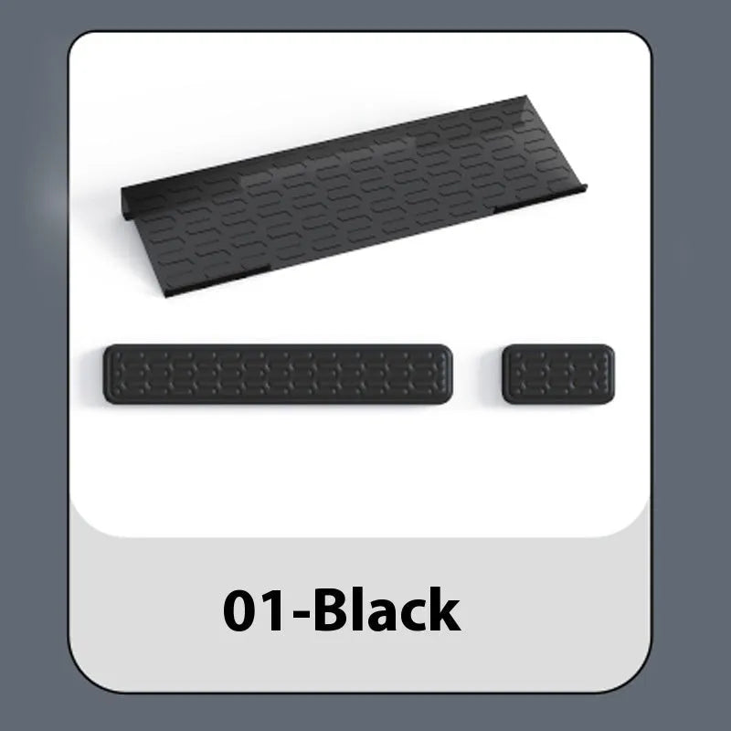 Double-sided keyboard and mouse pad with memory foam, wrist strap, and hand pillow in various colours