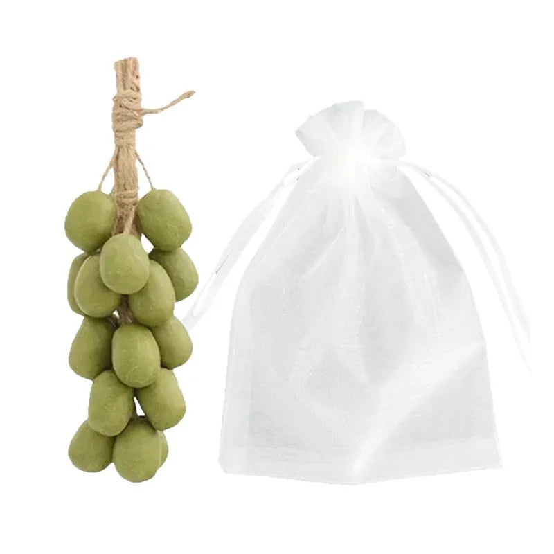 Handmade grape soap 120g bar in black, green or purple with bulk packaging options