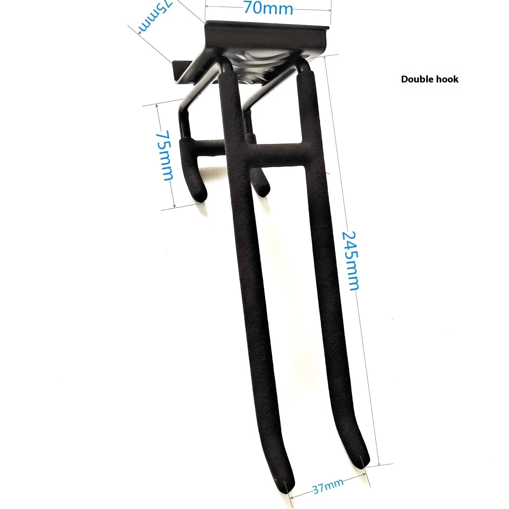 Heavy-duty garage removable adjustable wall hook with carbon steel alloy construction and 2 plates 6 hooks 2 straps