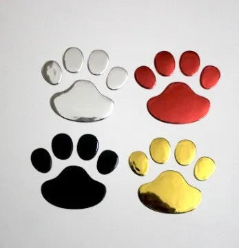 PVC car sticker with hand-shaped brush and footprint design for bumper scratch coverage