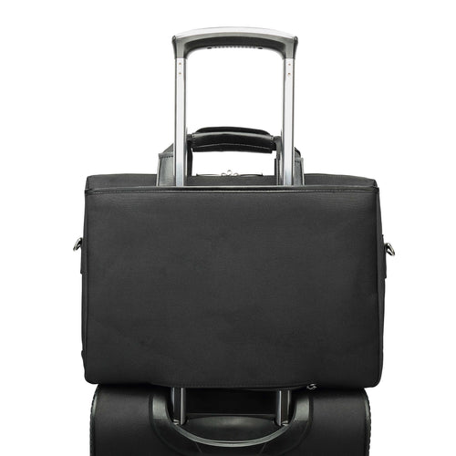 Black single-shoulder laptop backpack 15 inch Oxford cloth with soft handle for business use