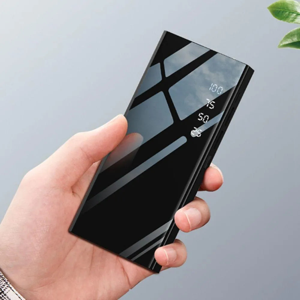 20000mAh portable power bank with LCD display showing battery percentage