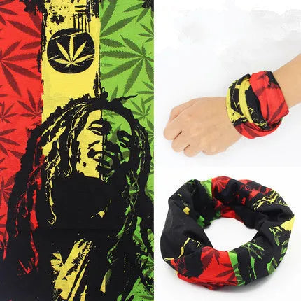 New outdoor variety magic bandana cycling mask neck cover sunscreen 49x24cm polyester, 39 patterns shown in a flat layout