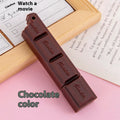 Chocolate ballpoint pen with 0.5mm tip in pink, beige, and brown colour options