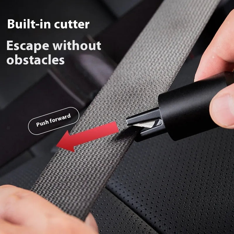 Aluminium alloy vehicle emergency window breaking machine on a basic test glass.