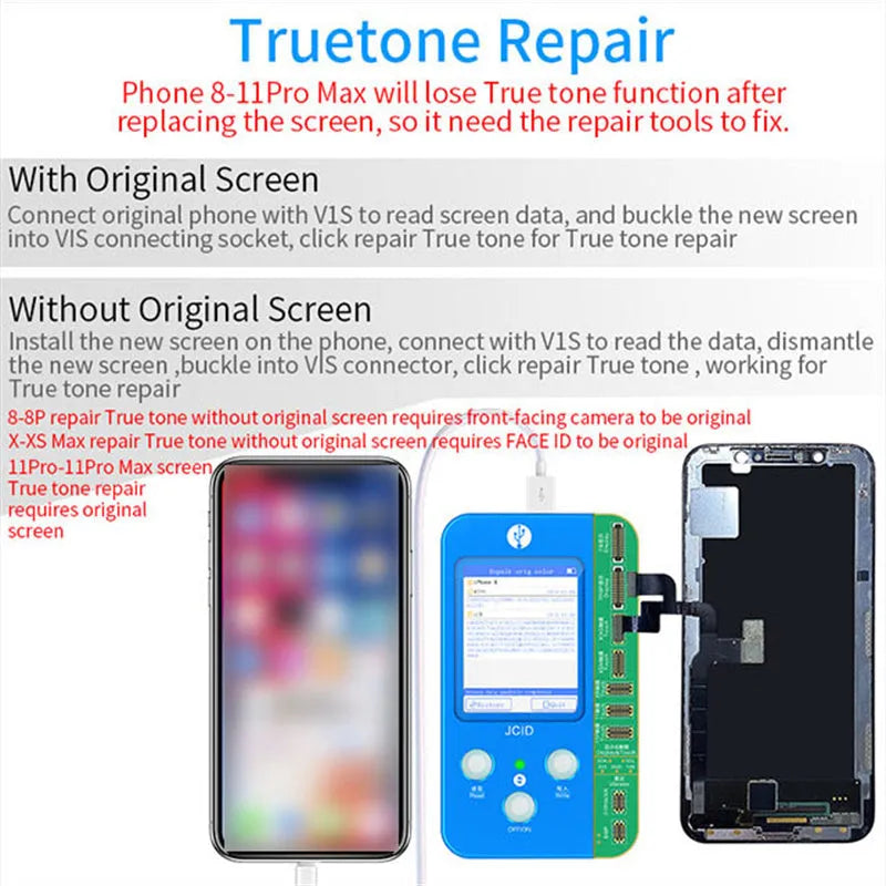 V1SE Pro original colour repair instrument for Sincere iPhone lattice line and IC detection.