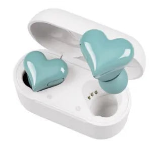 Wireless in-ear Bluetooth 5.0 headphones with charging case, waterproof, 10m range, 4-8 hours, red pink purple blue