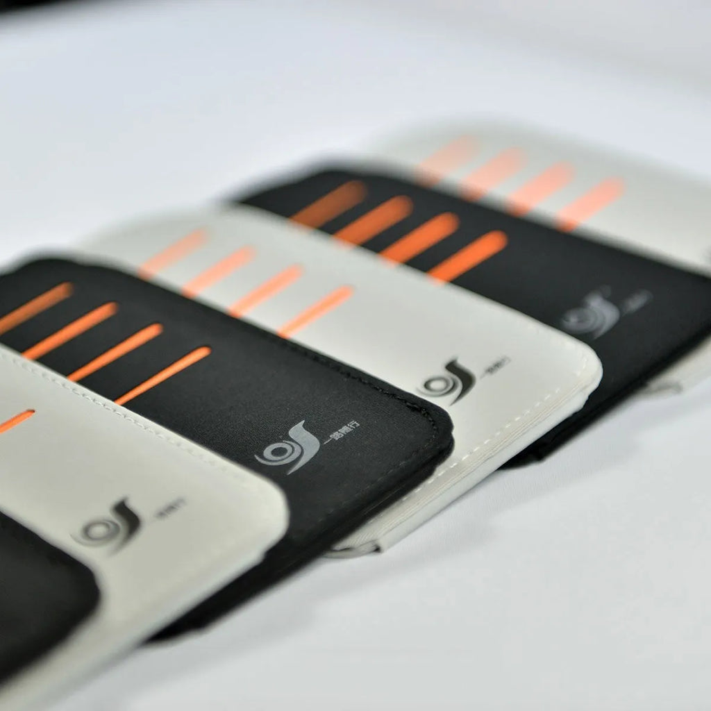 4-piece grey car card sun visor set and a vehicle-mounted storage bag laid out.