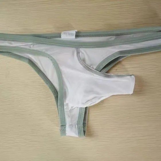 Men's Ice Silk underwear briefs with elephant nose front panel in multiple colours.