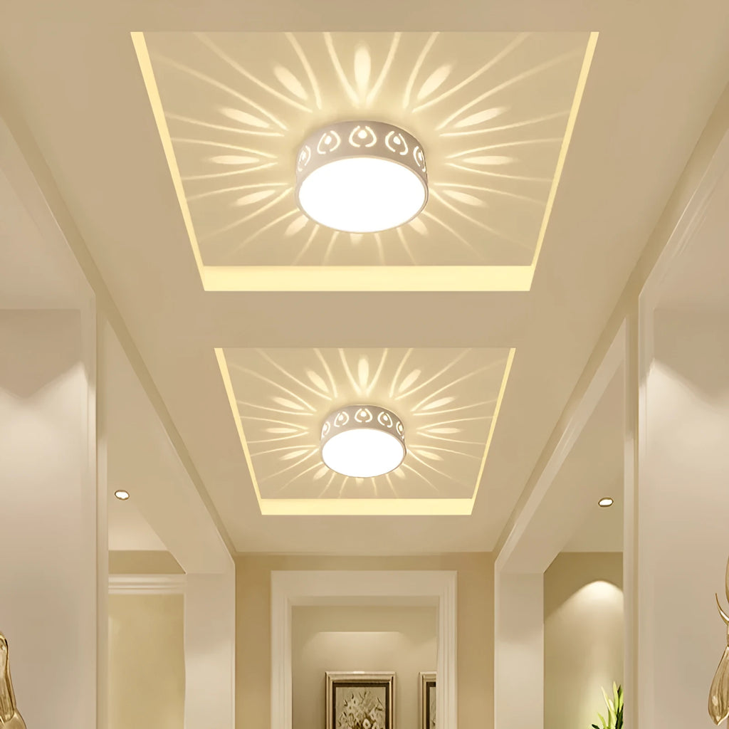 Creative Aisle 15cm 3W LED ceiling light in modern simple design with warm light option