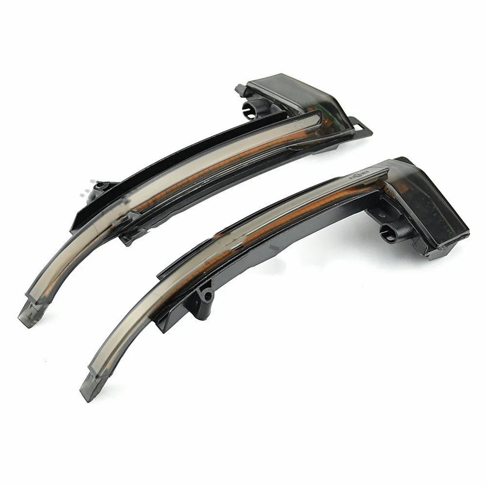 Dynamic LED mirror turn signal for Audi B8 and B8.5 models in blackened or crystal white