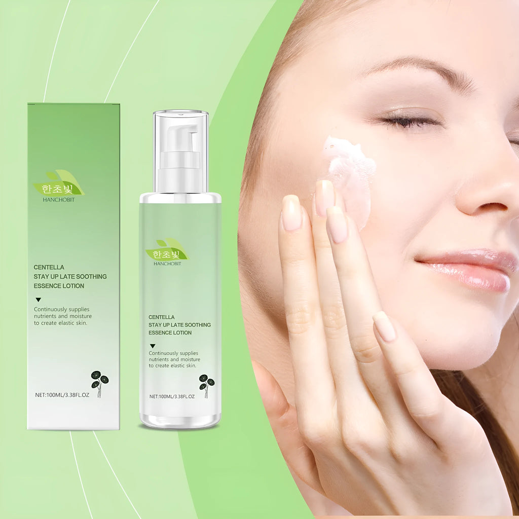 Snow Grass Soothing Milk skincare bottle with Centella Asiatica and hyaluronic acid