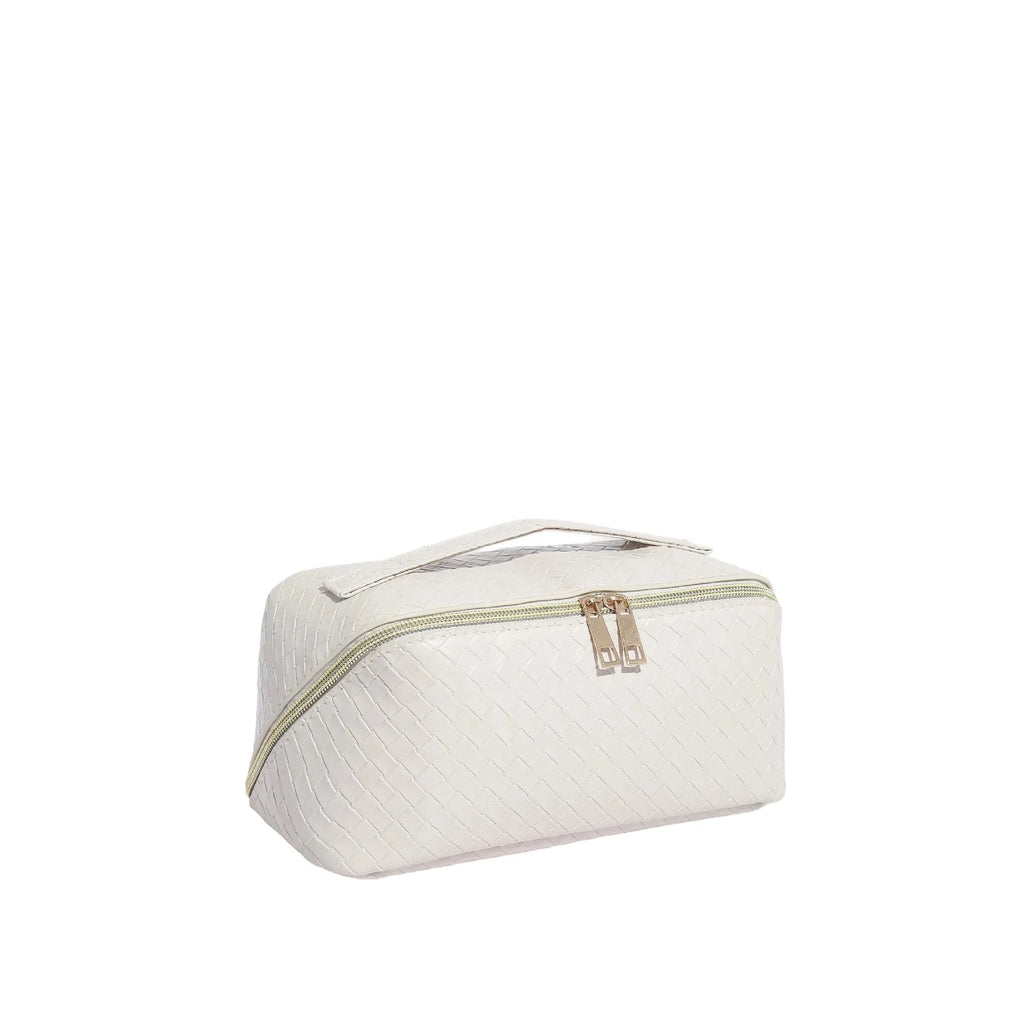 Waterproof large capacity PU storage toiletry bag in multiple colours for cosmetics