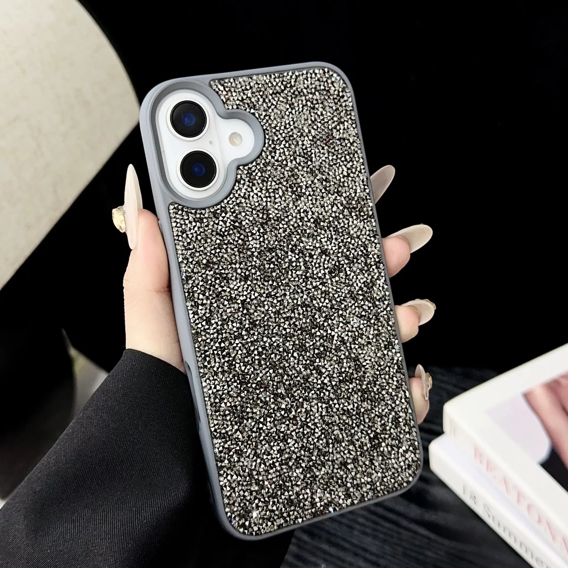 Luxury full diamond handmade phone case for IP17 series anti-drop anti-wear in six colours