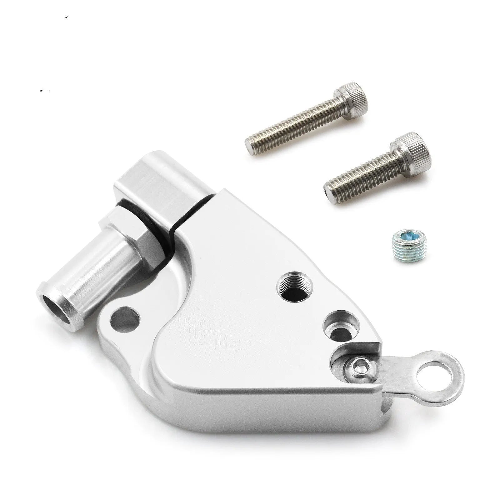 Aluminium intake manifold coolant adapter for Honda K20 K24 engines with mounting hardware