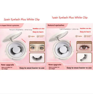 Magnetic suction false eyelashes Little Devil Supernatural Magnet Suit in mink material with white clip