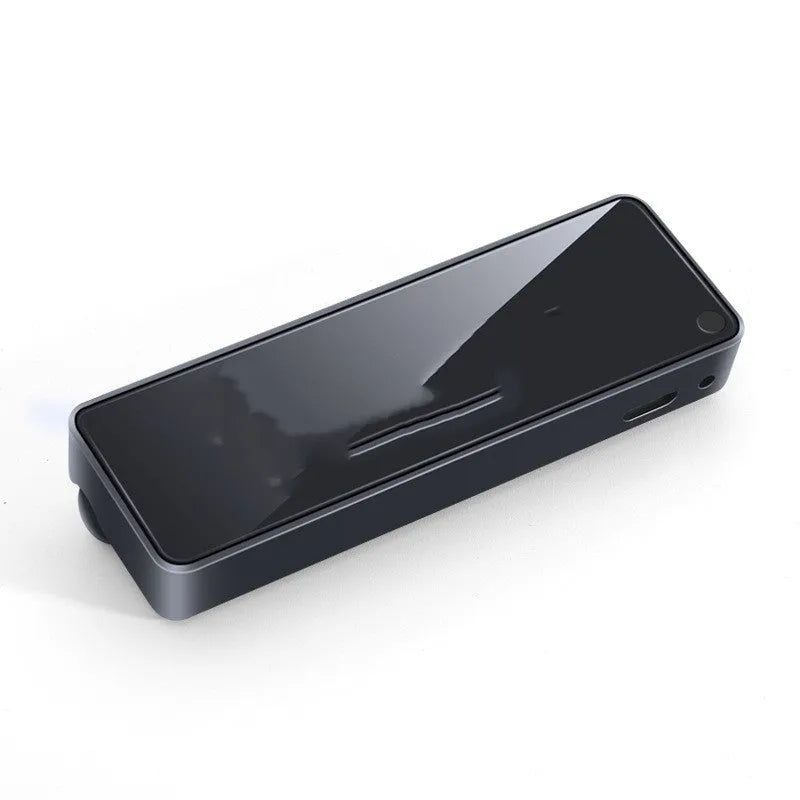 Black car aromatherapy unit with LED light for air outlet mounting and fragrance sticks