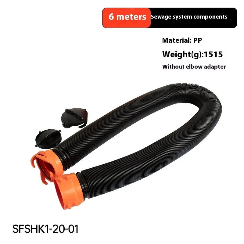 90 degree rotary elbow joint connector for caravan sewage hose waste water drainage system